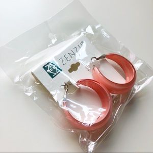 Zenzii Jewelry - NWT Zenzii Pink Hoops Zenzii Jewelry - NWT Zenzii Pink Hoops